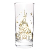 Disneyland Paris Castle in gold tall glass, by Arribas
