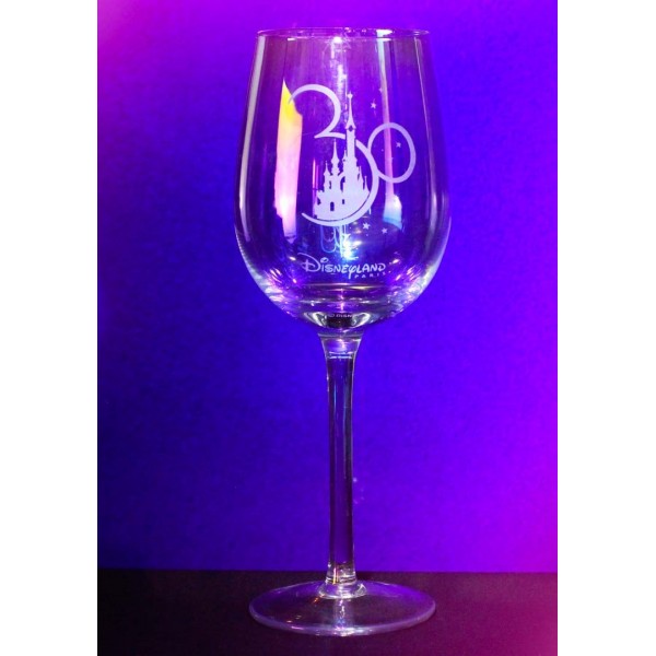 Disneyland Paris 30th Anniversary Castle Iridescent Wine glass, Arribas