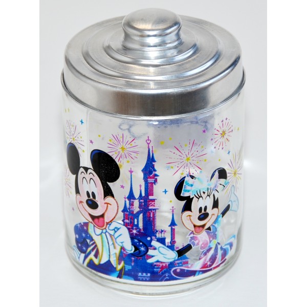 Disneyland Paris 30th Anniversary Storage glass Jar with lid