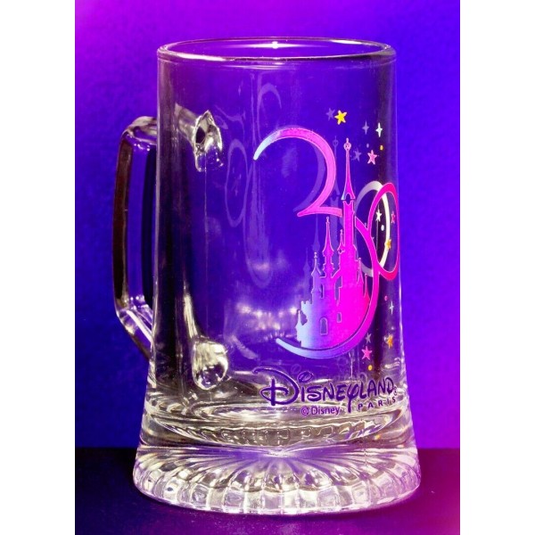Disneyland Paris 30th Anniversary icon Castle Large Glass Mug, by Arribas