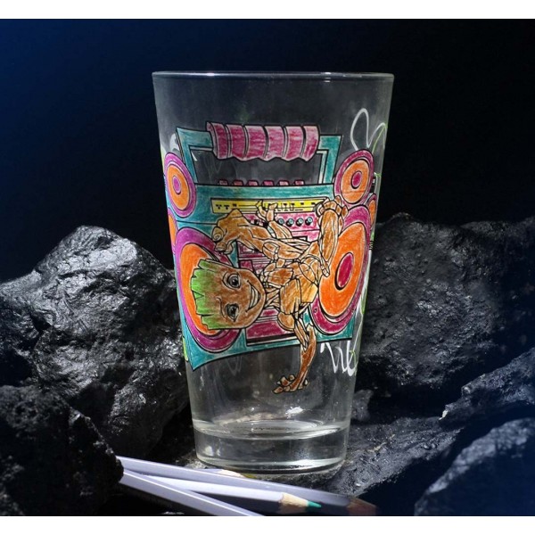 Marvel Groot colouring glass by Arribas Marvel Collection