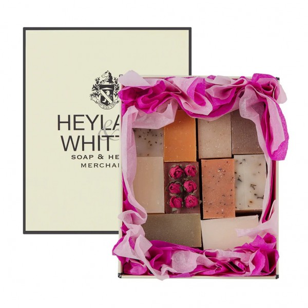 All In Pink 10 Medium Handmade Soaps in a Gift Box - Heyland & Whittle