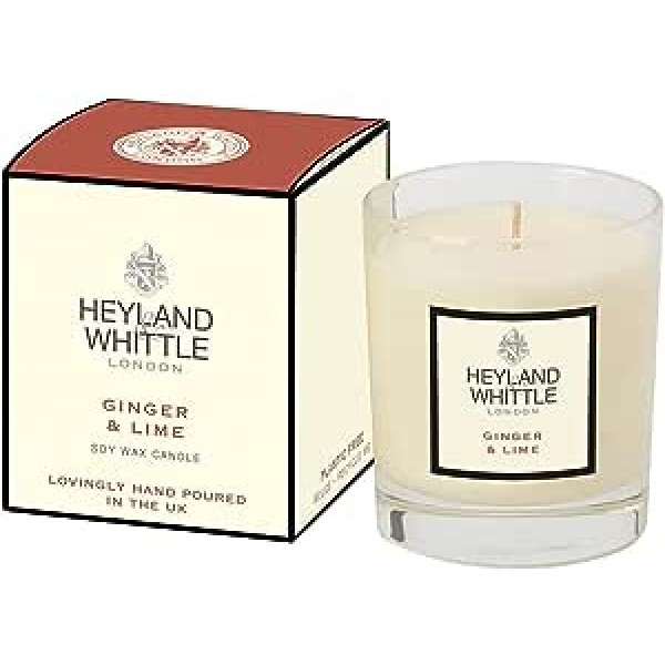 Classic Ginger & Lime Candle in a Glass 230g - Heyland & Whittle