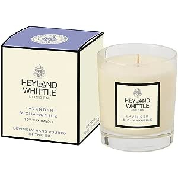 Classic Lavender & Chamomile Candle in a Glass 230g - Heyland & Whittle