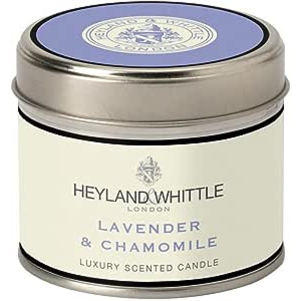 Classic Lavender & Chamomile Candle in a Tin 180g - Heyland & Whittle