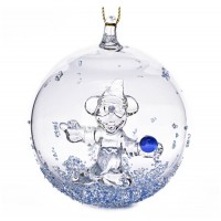 Mickey Fantasia Crystals Blue Christmas bauble, by Arribas, Disneyland Paris