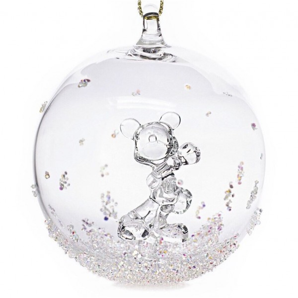 Mickey Crystals Multicolour Christmas bauble, Arribas Glass Collection
