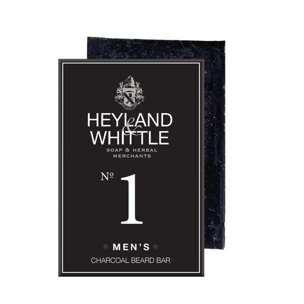 No.1 Men's Charcoal Beard Bar 120g - Heyland & Whittle