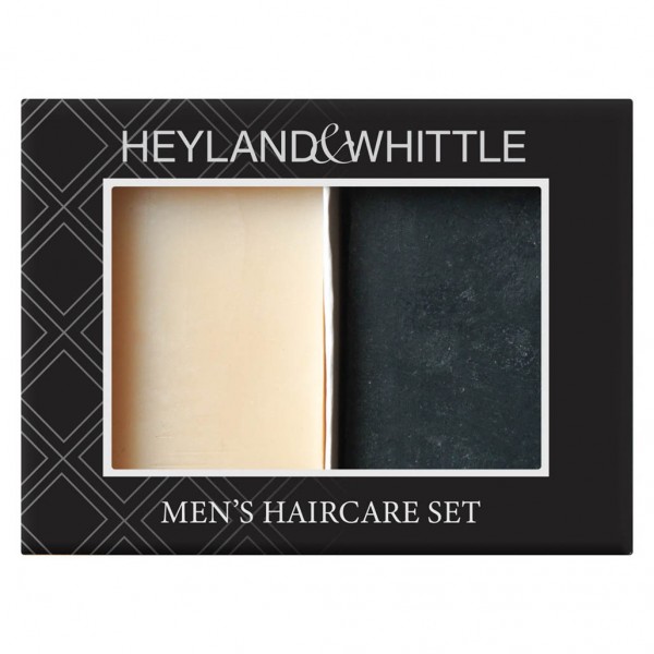 Charcoal Beard Bar & Hydrating Shampoo Bar Set 2 x 95g - Heyland & Whittle