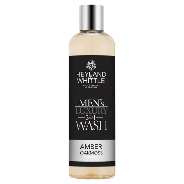  Men's Luxury Wash 3 in 1 (Amber Oakmoss) 300ml - Heyland & Whittle