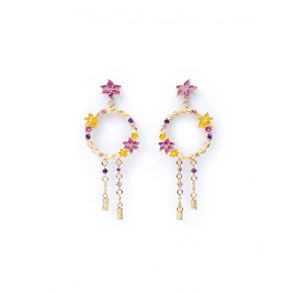 Rapunzel earrings round, by Arribas and Disneyland Paris