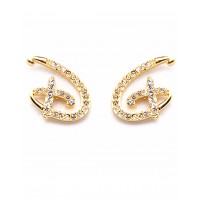 Gold Disney “D” earrings, by Arribas and Disneyland Paris