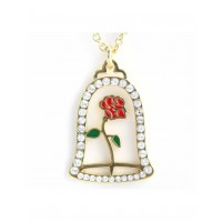 Rose Beauty and the Beast Dome Necklace, By Arribas