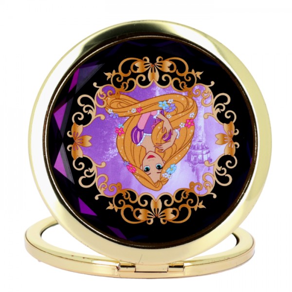 Rapunzel Glass Compact Mirror, by Arribas and Disneyland Paris Rapunzel Glass Compact Mirror, by Arribas and Disneyland Paris
