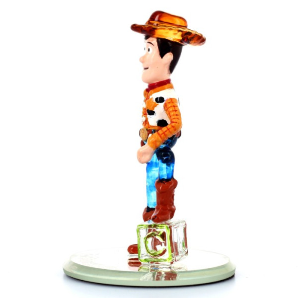 Woody colour glass figure on mirror, by Arribas Disneyland Paris Woody colour glass figure on mirror, by Arribas Disneyland Paris