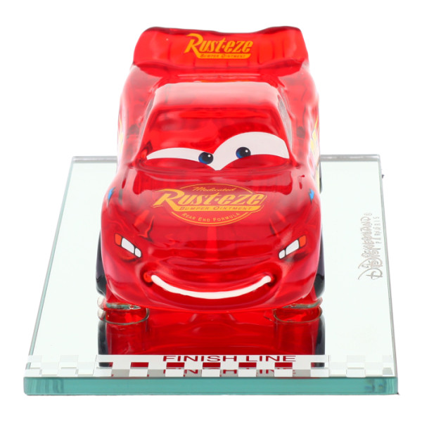 Lightning McQueen colour glass figure on mirror, by Arribas Lightning McQueen colour glass figure on mirror, by Arribas