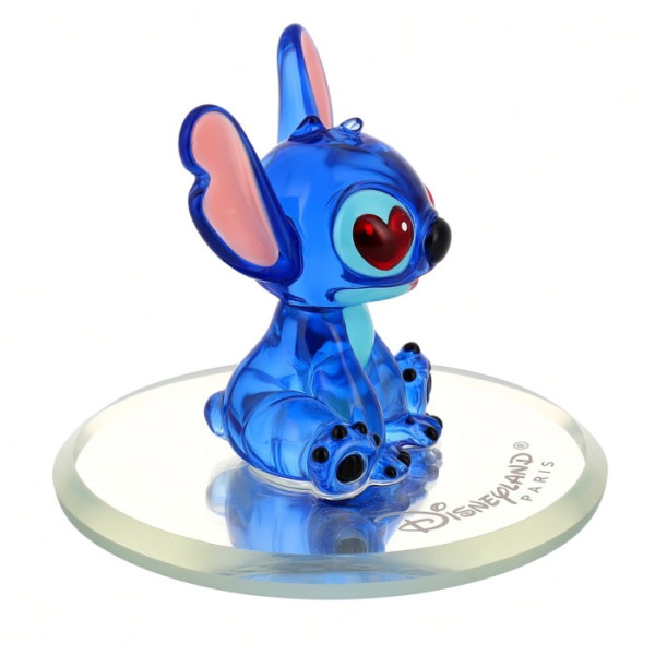 Stitch with Heart-Shaped Eyes colour glass figure on mirror, by Arribas Stitch with Heart-Shaped Eyes colour glass figure on mirror, by Arribas
