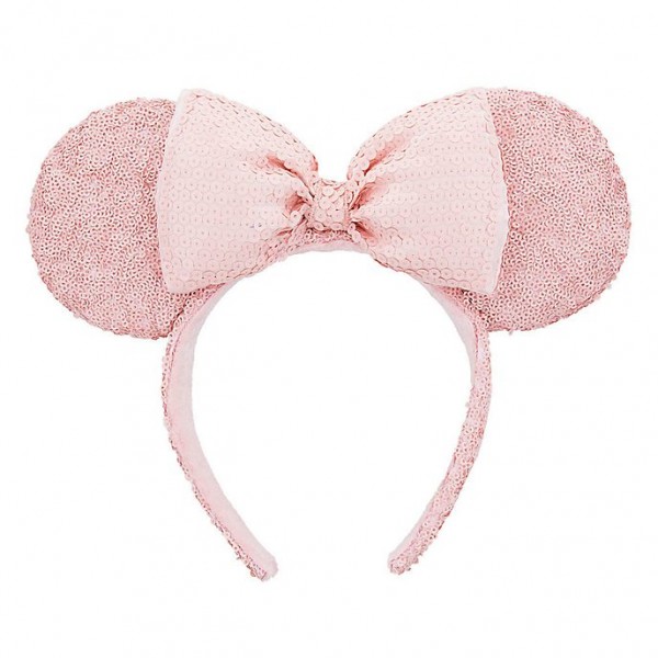Minnie Mouse Pink Sequined Ears Headband, Disneyland Paris