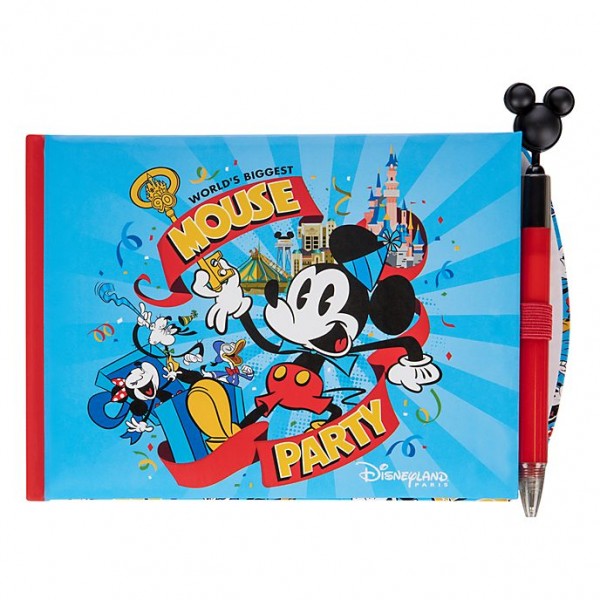 Mickey Mouse Biggest Mouse Party Disneyland Paris Autograph Book and Pen