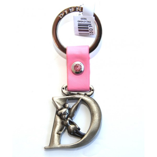 Tinker Bell Letter initial D keyring, Disneyland Paris 