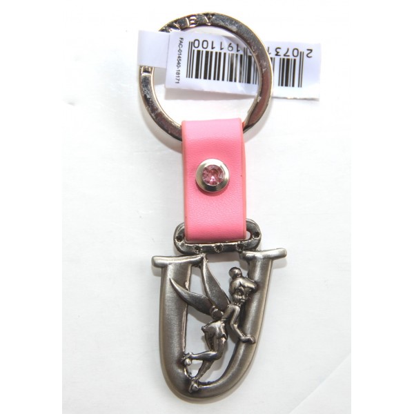 Tinker Bell Letter initial U keyring, Disneyland Paris