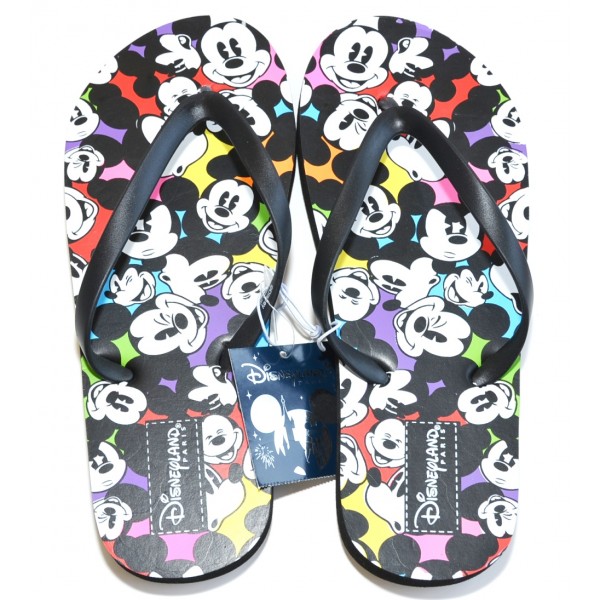 Mickey Mouse multi faces Flip flops size M 4/5 -37/38, Disneyland Paris