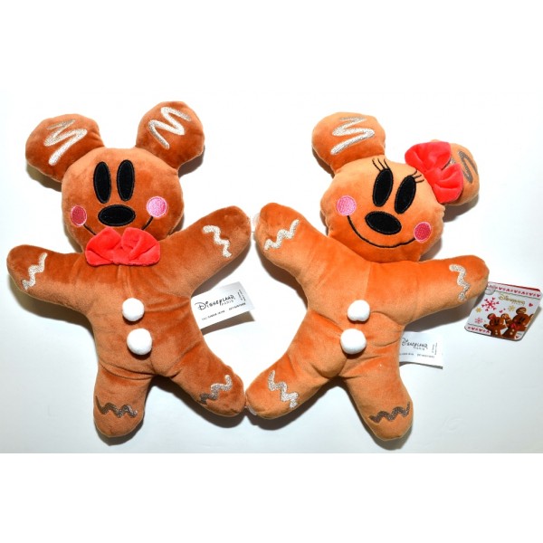mickey and minnie gingerbread plush