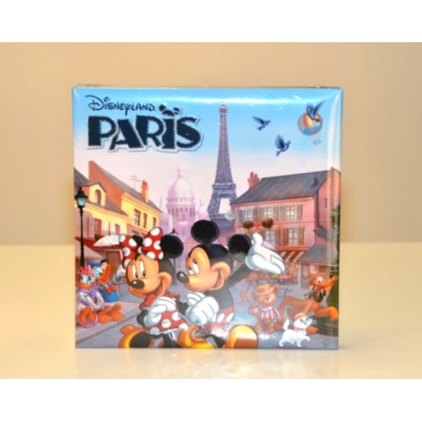 Mickey and Minnie in Paris Glass Disneyland Paris