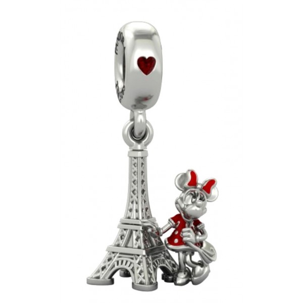 Disneyland Paris Minnie Mouse next to the Eiffel Tower Charm by Pandora