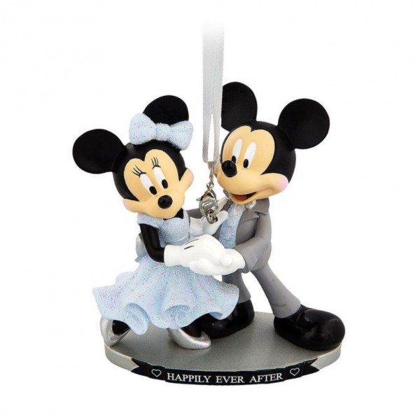 Mickey And Minnie Wedding Happily Ever After Figurine Ornament