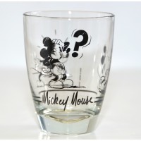 Mickey Mouse Comic Strip BW Small Glass, Disneyland Paris