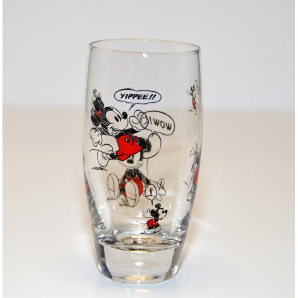 Mickey Mouse Comic Strip Tall Glass