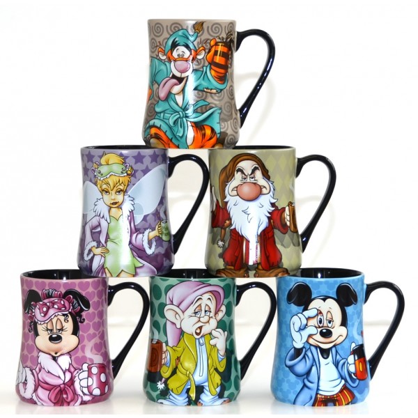 Disney Mornings Coffee Mugs -  Set of 6