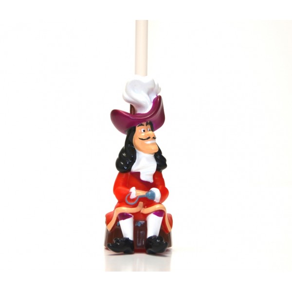 Disney Bottle Cap Straw - Captain Hook, Disneyland Paris