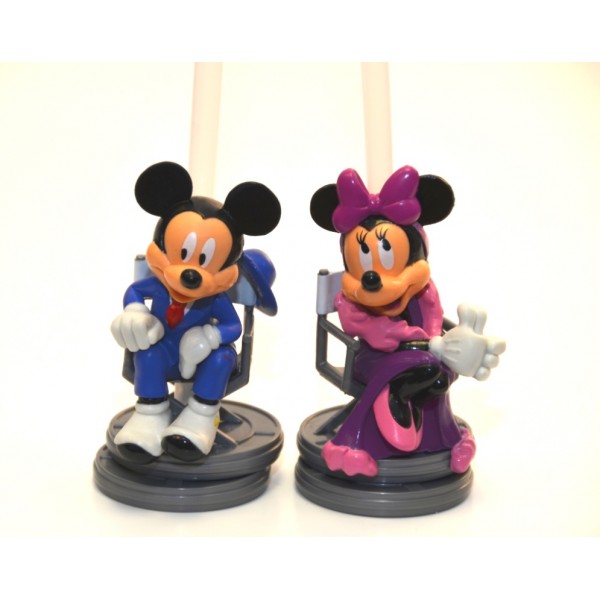 Bottle Cap Straw - Mickey and Minnie Film Producers set, Disneyland Paris