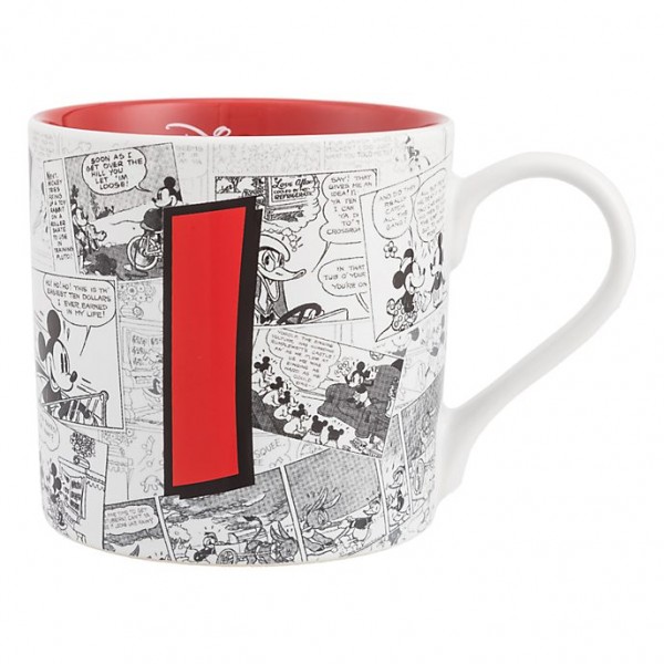 Mickey Mouse Comic-Style Print Mug with Letter I