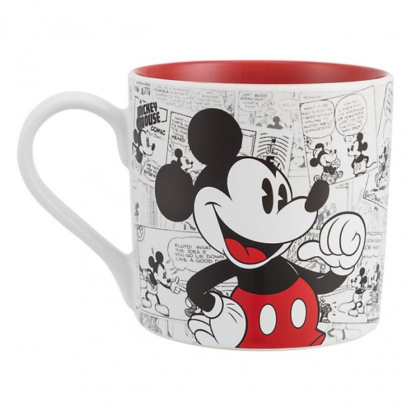 Mickey Mouse Comic-Style Print Mug with Letter P