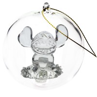 Disney Stitch Christmas bauble, Arribas Glass Collection