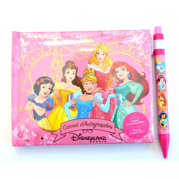 Disneyland Paris Princess Autograph Book and pen