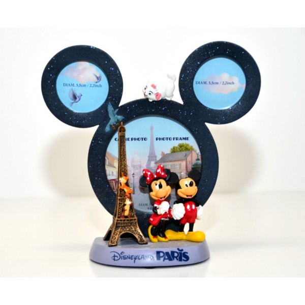 Mickey and Minnie in Paris Figurine Photo Frame