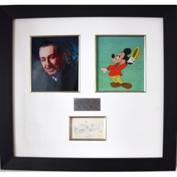 Walt Disney & Mickey Mouse Animation Cell