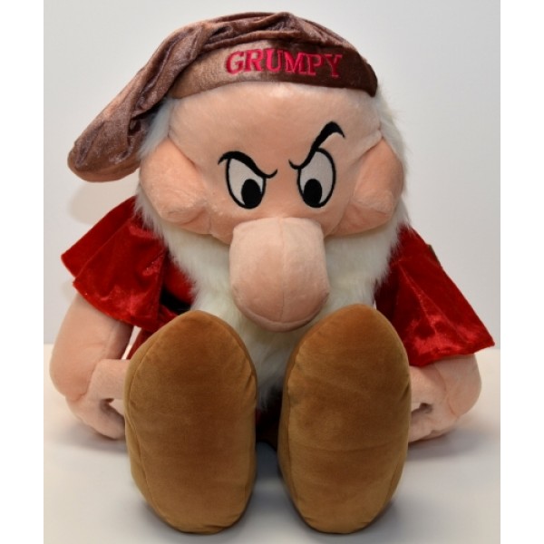Disney Grumpy large soft toy from "Snow White"
