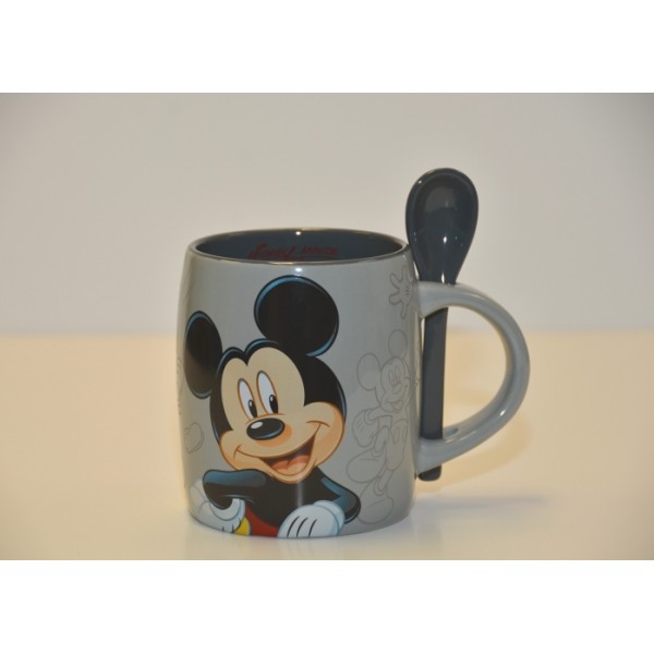 Mickey Mouse Mug and Spoon, Disneyland Paris