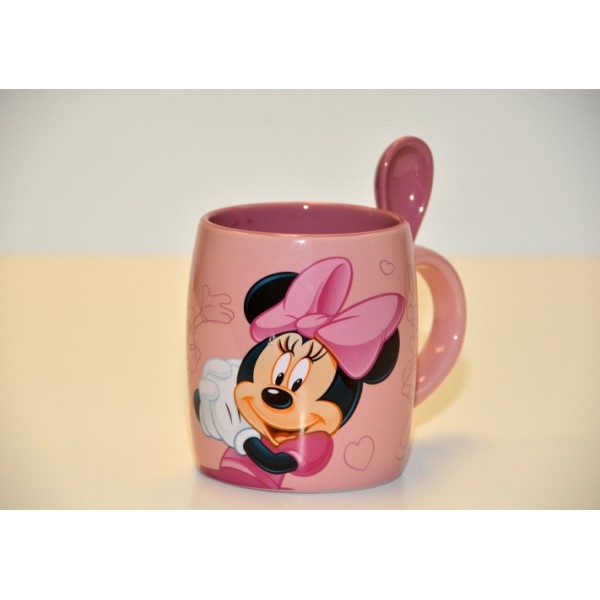 Minnie Mouse Mug and Spoon, Disneyland Paris