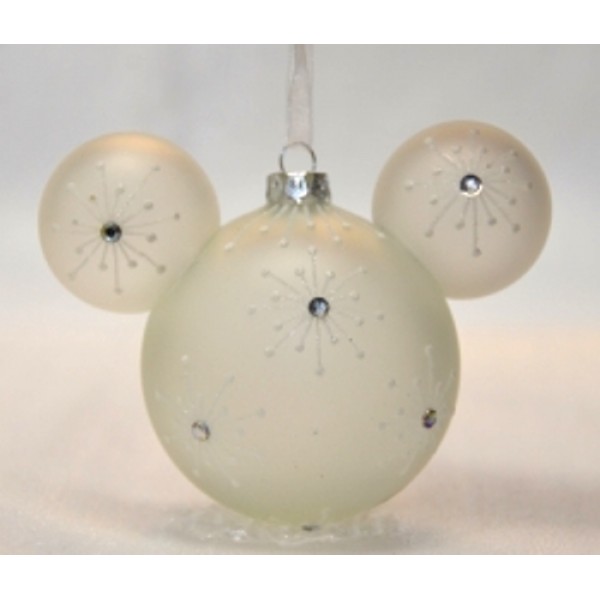 Mickey Mouse Icon Glass Ornament - Bejeweled, extremely rare