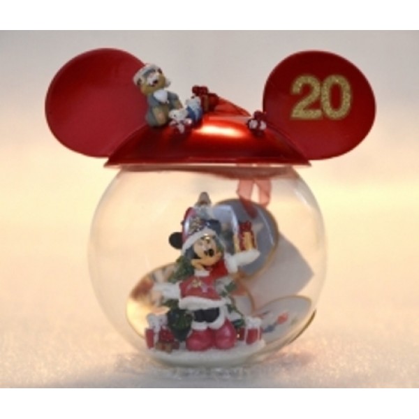 Disneyland Paris 20th Anniversary Minnie Mouse Bauble, extremely Rare