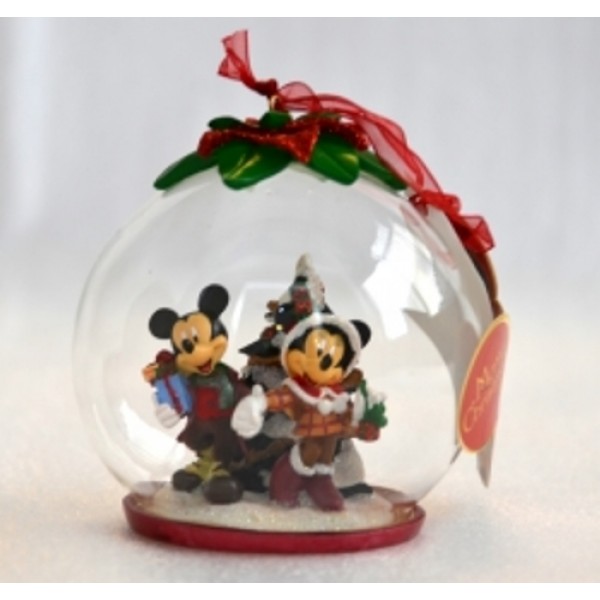 Mickey and Minnie Mouse Christmas Tree Bauble, extremely Rare